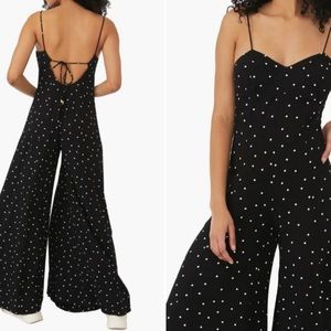Free People Summer Jamboree polka dot JUMPSUIT